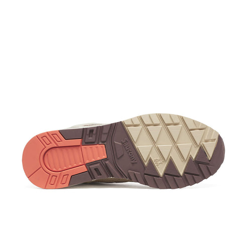 saucony shadow 6000 beige/brown sneaker