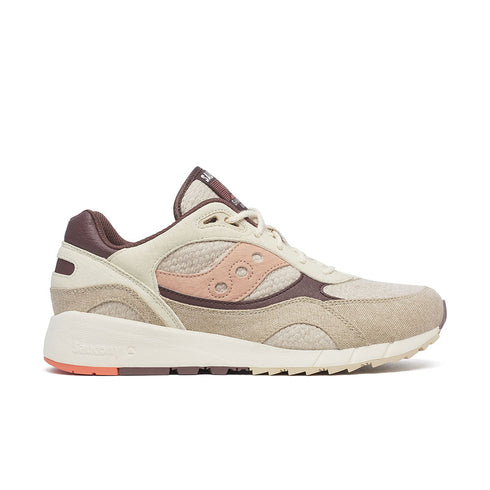 saucony shadow 6000 beige/brown sneaker