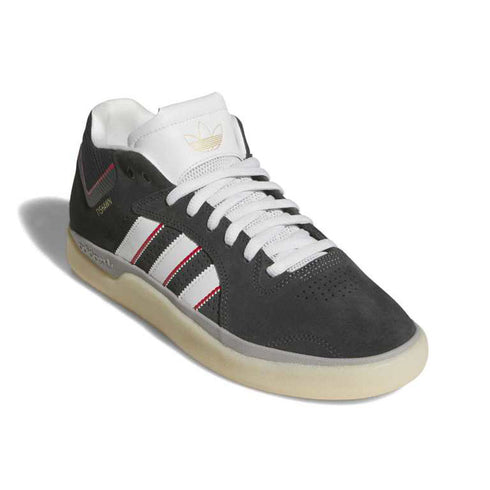 Tyshawn Carbon/Crystal White/Better Scarlet color way right angle view
