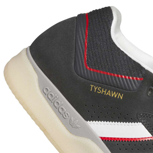 Tyshawn Carbon/Crystal White/Better Scarlet color way backview