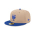 new york mets camel/royal fitted cap