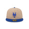 new york mets camel/royal fitted cap