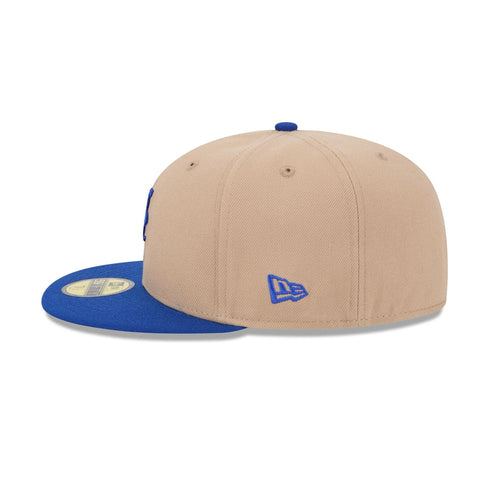 new york mets camel/royal fitted cap
