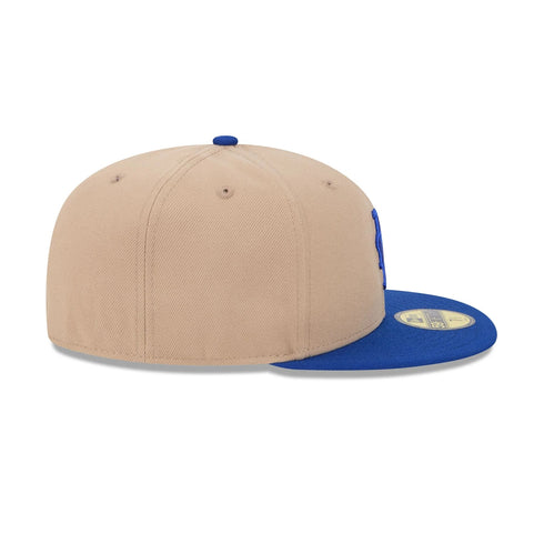 new york mets camel/royal fitted cap