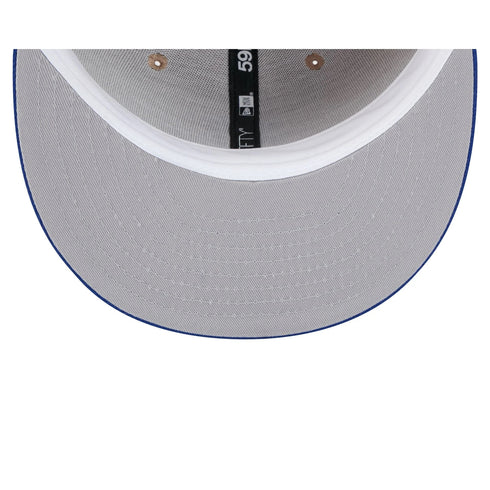 new york mets camel/royal fitted cap