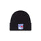 new era new york rangers waffle knit beanie dark navy color