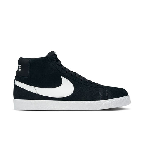 Blazer Mid Black/White colorway right side sneaker