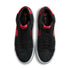 Blazer Mid Black/University Red colorway pair top view