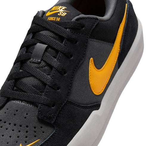 nike sb force 58 black/university gold sneaker