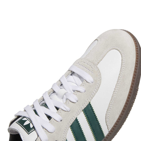 adidas samba adv white/college green sneaker