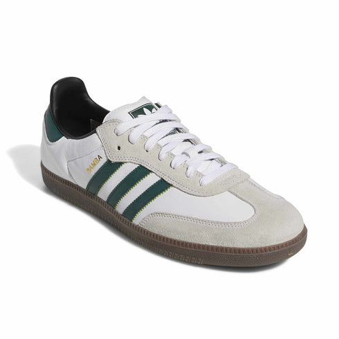 adidas samba adv white/college green sneaker