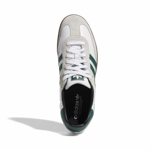 adidas samba adv white/college green sneaker