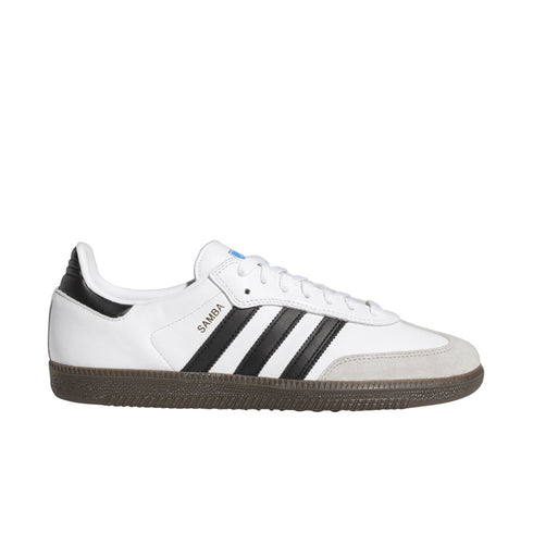 adidas samba adv white/black/gum sneaker