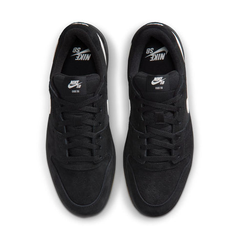 nike sb code 58 sneaker black/white