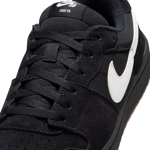 nike sb code 58 sneaker black/white