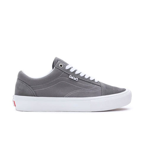 Skate Old Skool Pewter/True White colorway sneaker right side