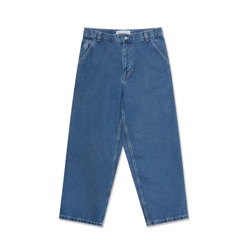 Big Boy Work Pants (Blue Wash) front side