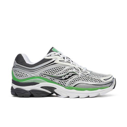 saucony progrid omni 9 sneaker silver/green