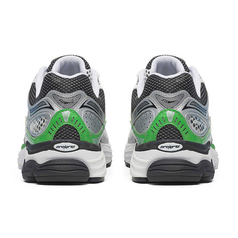 saucony progrid omni 9 sneaker silver/green