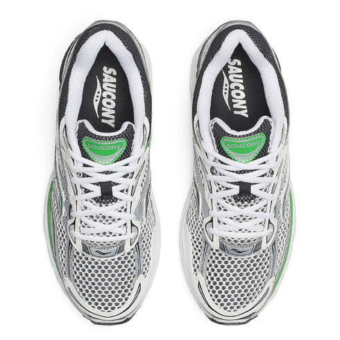 saucony progrid omni 9 sneaker silver/green