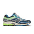 saucony progrid omni 9 blue/lime sneaker