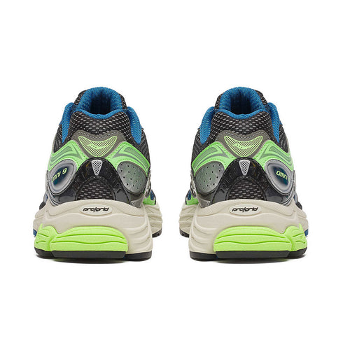 saucony progrid omni 9 blue/lime sneaker