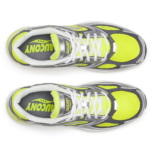 saucony grid jazz 9 yellow silver sneaker top