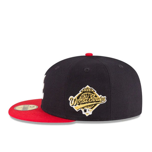 atlanta braves world series fitted baseball cap