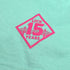 mint green shirt with pink 'Lick 15 Years' logo