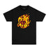 down in flames graphic t-shirt black