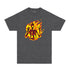 down in flames graphic t-shirt charcoal heather