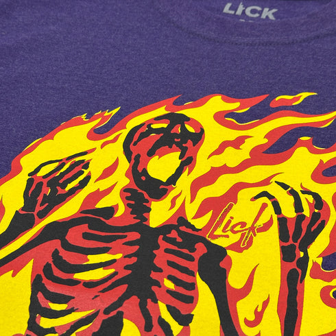 Down In Flames Tee (Grape Heather)