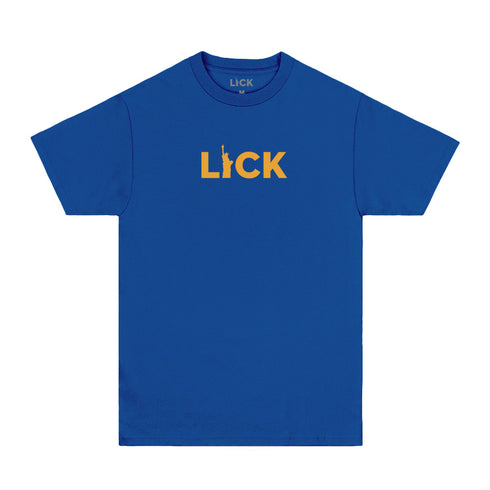 liberty logo graphic t-shirt cobalt/mango