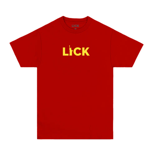 liberty logo tee red
