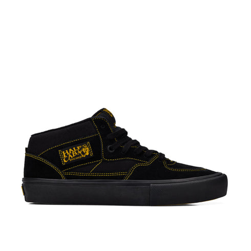 vans skate half cab sneaker black/mustard