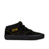 vans skate half cab sneaker black/mustard