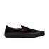 vans skate slip-on sneaker black/red
