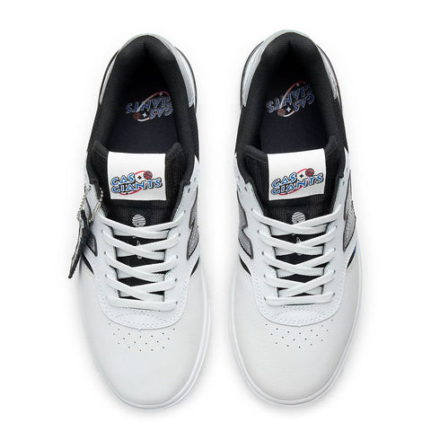 new balance numeric jamie foy 306 cup gas giants white sneaker on white background
