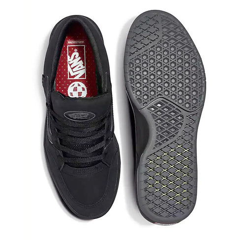 Zahba Mid Black/Pewter colorway top view