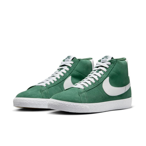 Blazer Mid Fir/White colorway angle view