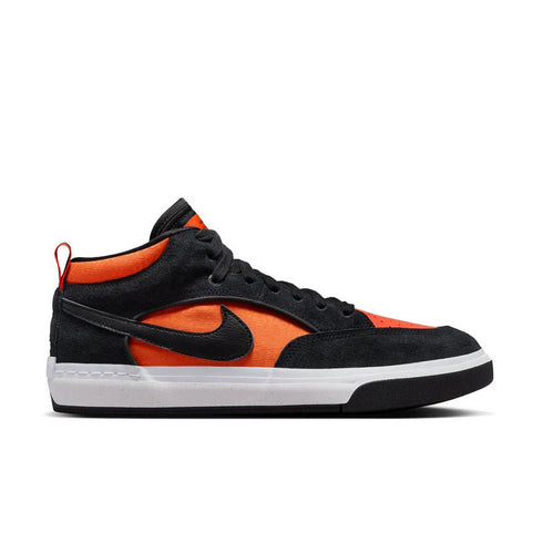 React Leo Baker Black/Orange colorway right side sneaker