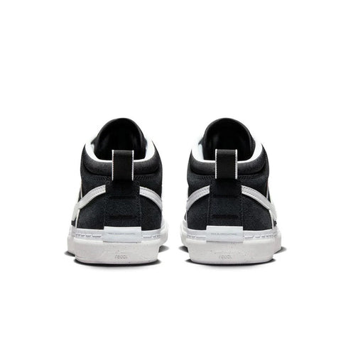 React Leo Baker sneaker Black/White pair backside view