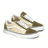 Skate Old Skool Dark Olive/White colorway pair angle view