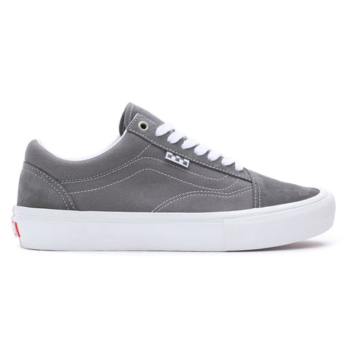 Skate Old Skool Pewter/True White colorway sneaker right side