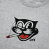 lucky smokes graphic t-shirt steel heather detail