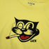 lucky smokes graphic t-shirt yellow detail