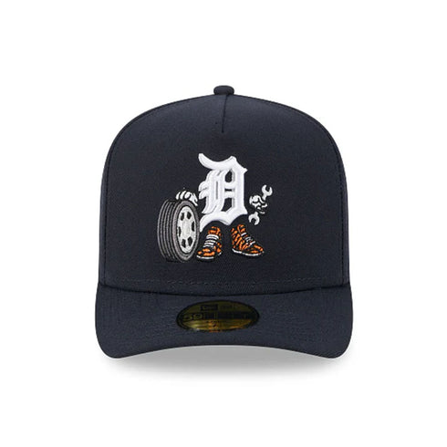 new era a frame 59fifty detroit tigers mlb cartoon cap