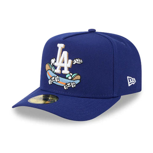 new era a frame 59fifty los angeles dodgers mlb cartoon cap