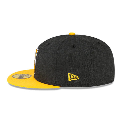 Pittsburgh Pirates Black Heather 59Fifty Fitted Hat