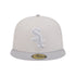 Chicago White Sox "Two-Tone Color Pack" 59Fifty Fitted (Stone/Gray) front view
